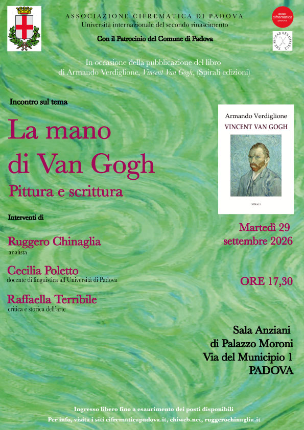 LA MANO DI VAN GOGH, pittura e scrittura
